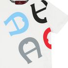 Boys White Logo T-Shirt, 1, hi-res