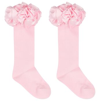 Girls Pink Ruffled Socks
