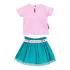 Girls Pink & Green Skirt Set, 1, hi-res