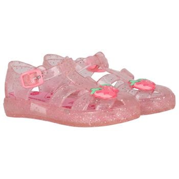 Younger Girls Pink Jelly Sandals