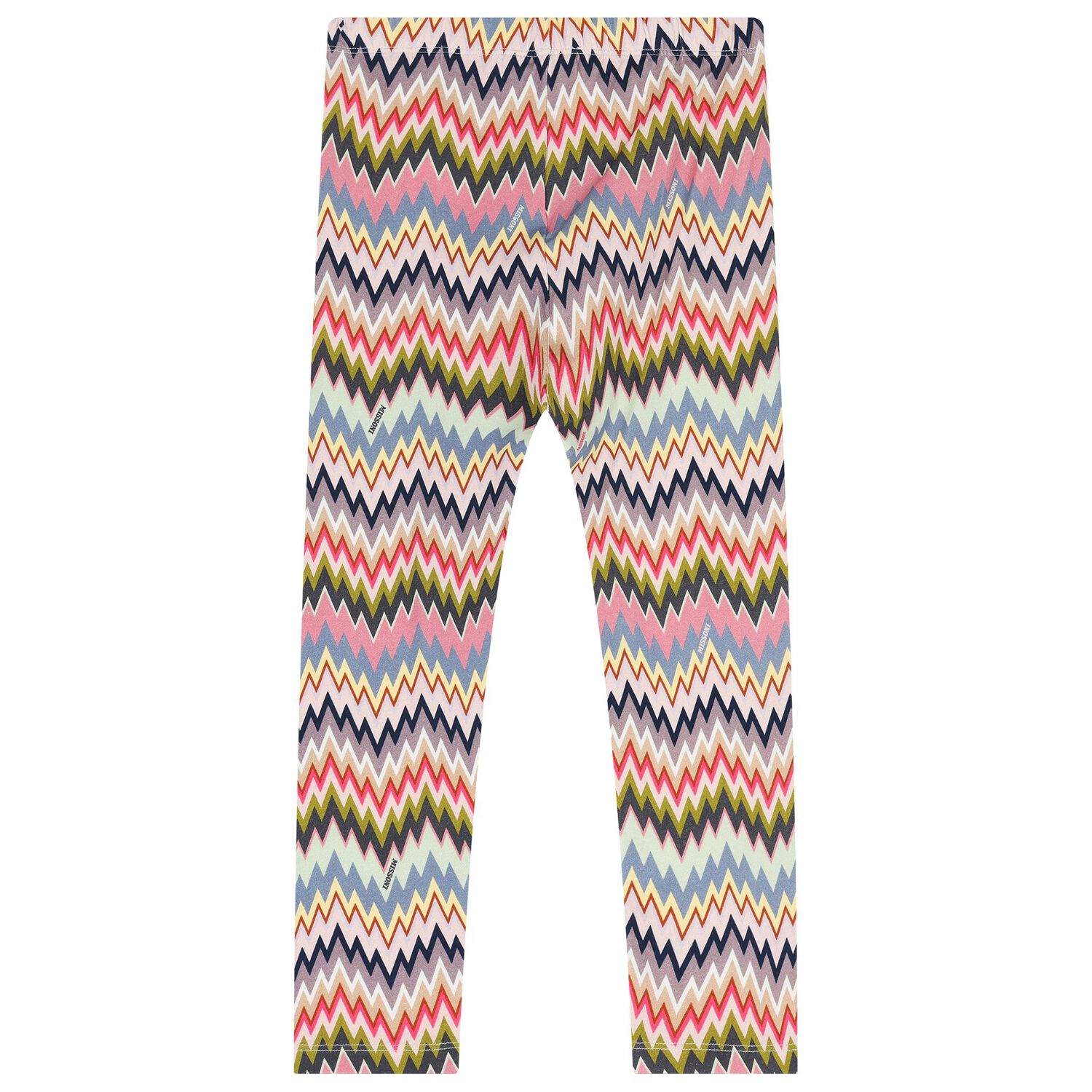 Girls Pink & Purple Zigzag Leggings, 1, hi-res
