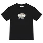 Boys Black Logo T-Shirt, 2, hi-res
