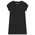 Girls Black Choupette & Karl T-Shirt Dress, 1, hi-res