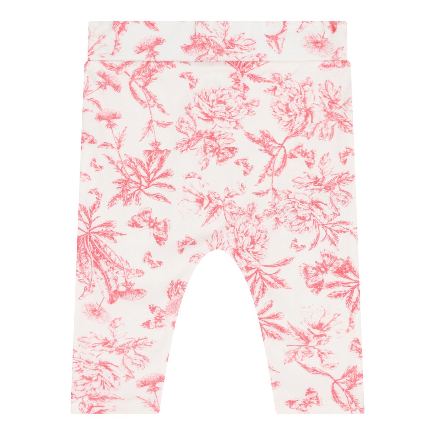 Baby Girls White & Red Floral Pyjama Set, 1, hi-res