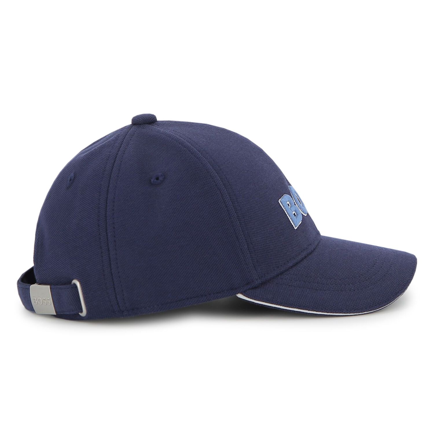 Boys Navy Blue Logo Cap, 1, hi-res