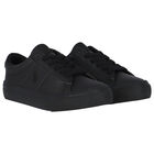Boys Black Logo Trainers, 1, hi-res