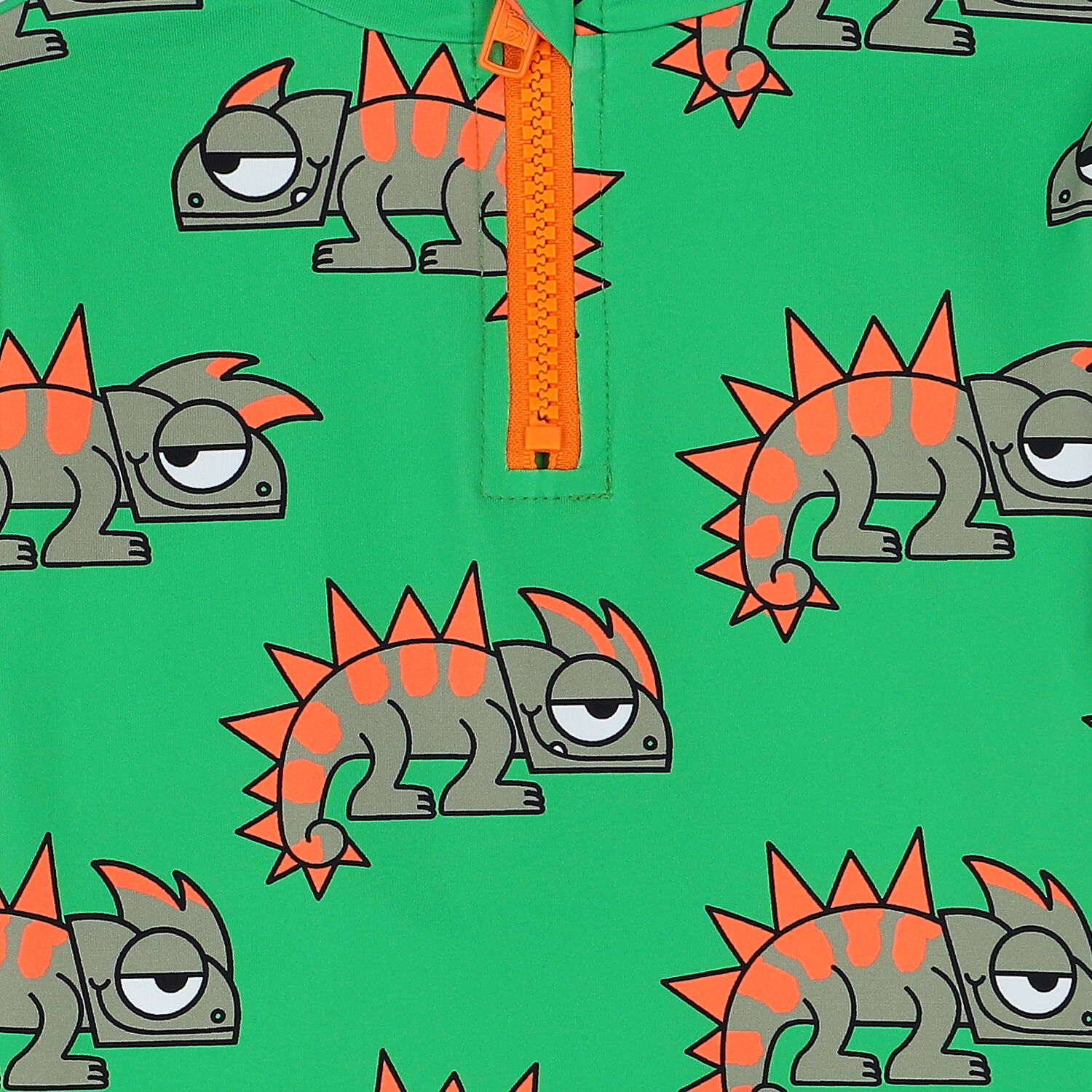 Younger Boys Green Chameleon Bodysuit Set, 1, hi-res