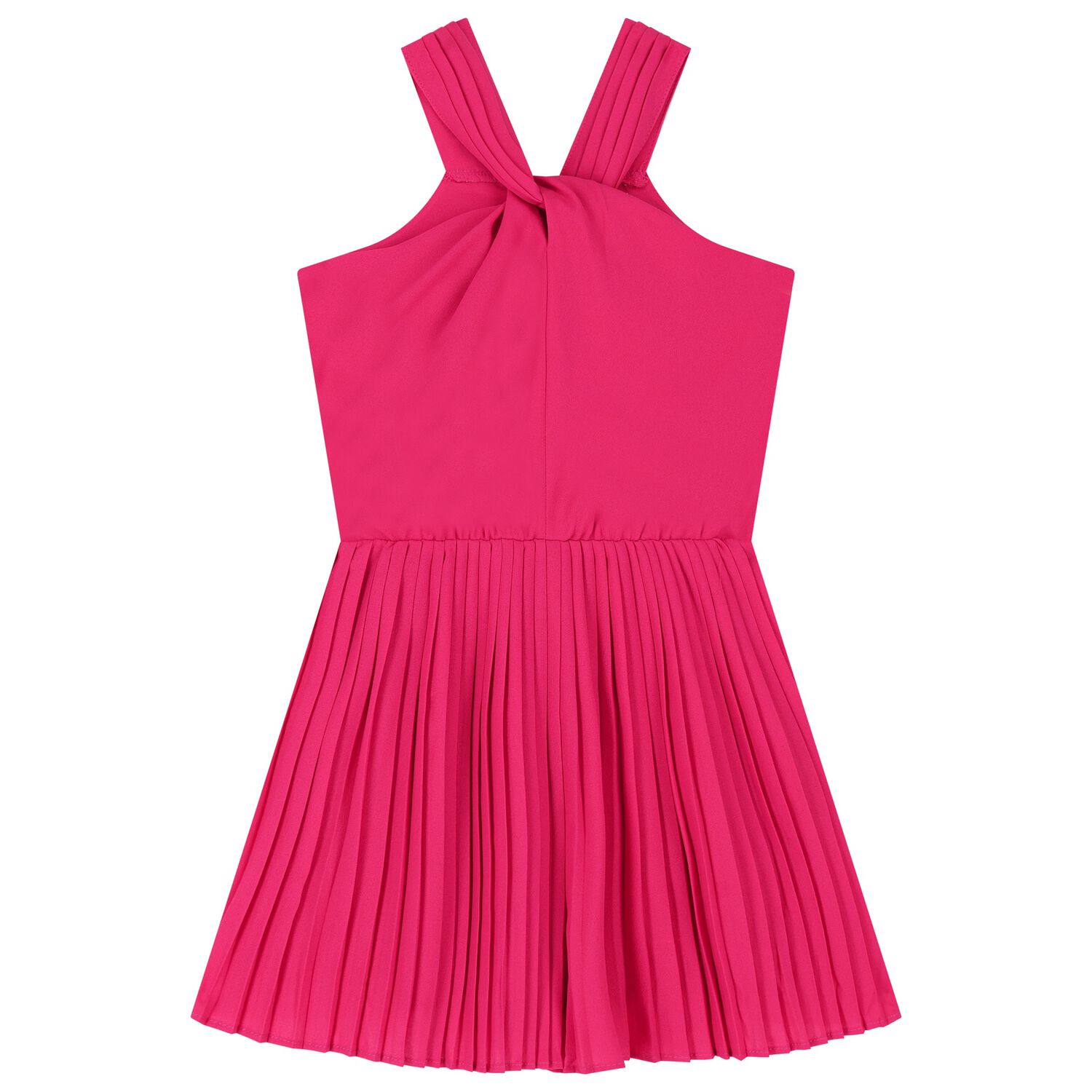 Girls Pink Pleated Playsuit, 1, hi-res