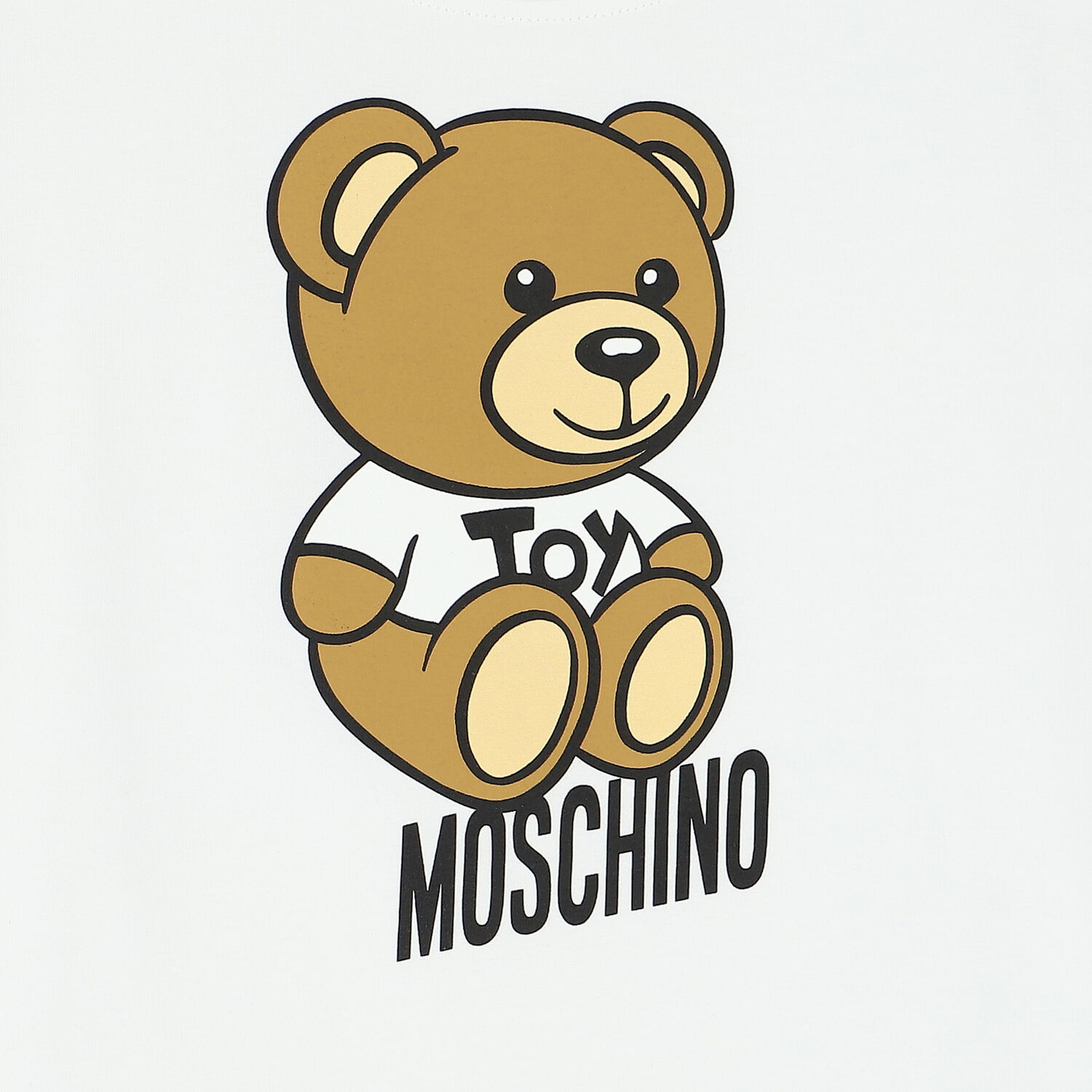 White Teddy Bear Logo T-Shirt, 5, hi-res