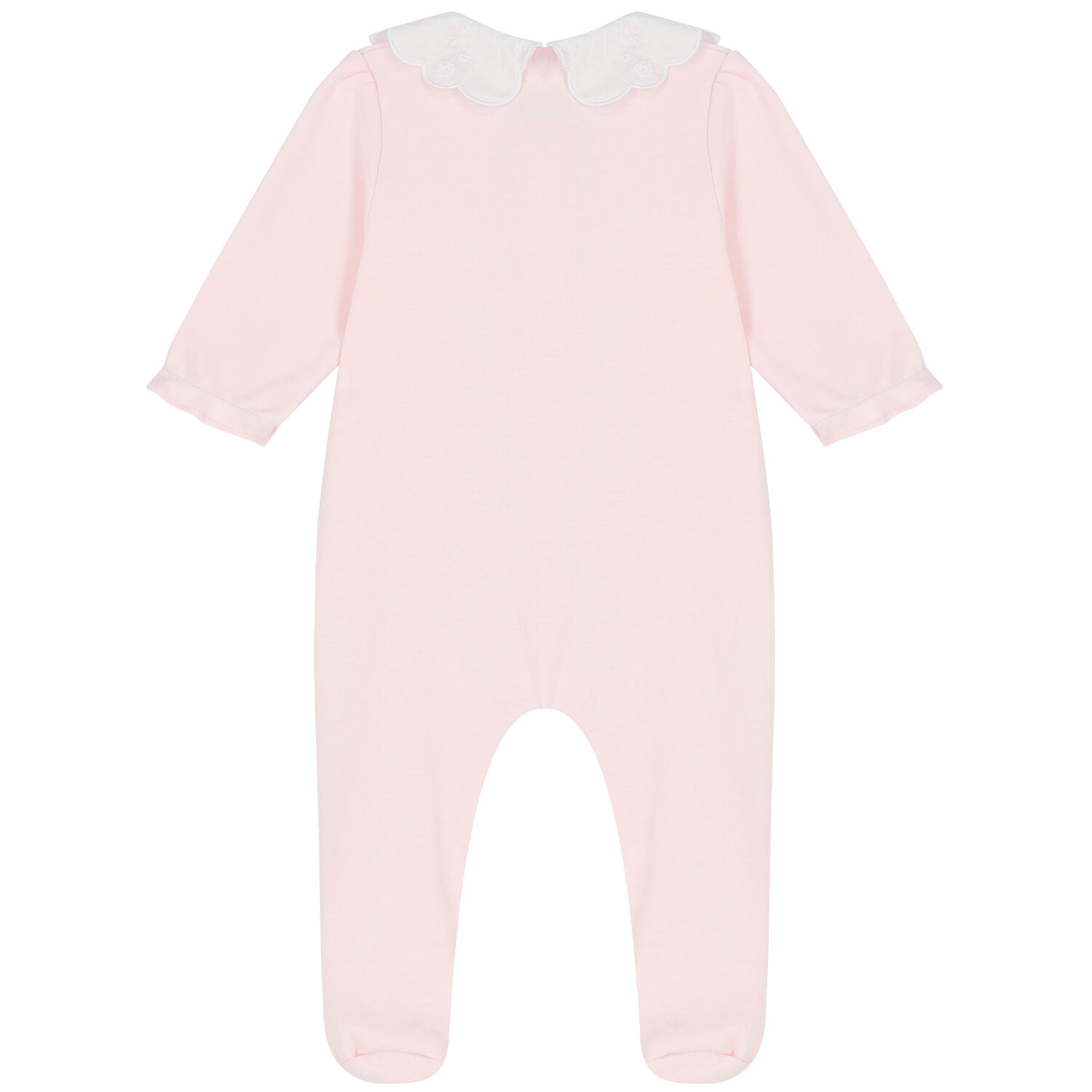 Baby Girls Pink Logo Babygrow, 1, hi-res