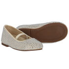 Girls Beige Embellished Shoes, 1, hi-res