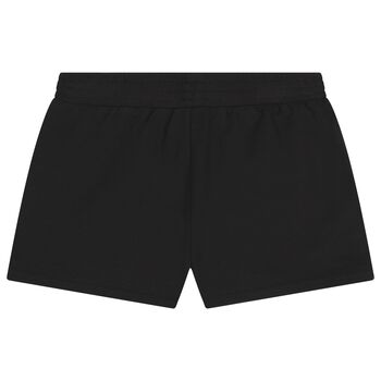 Girls Black Logo Shorts