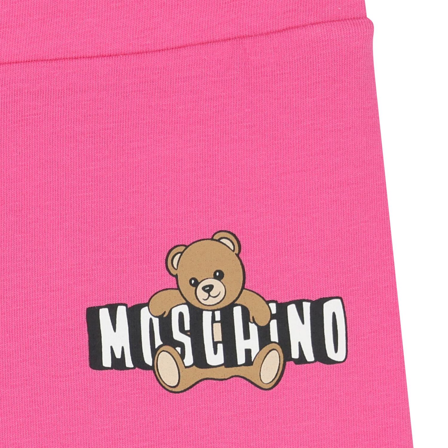 Girls Pink Teddy Bear Logo Shorts Set, 1, hi-res