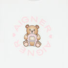 Girls White Logo T-Shirt, 1, hi-res