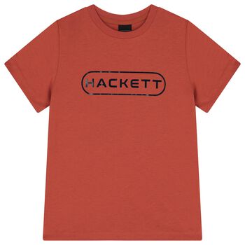 Boys Orange Logo T-Shirt