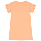 Girls Orange Logo Dress, 3, hi-res