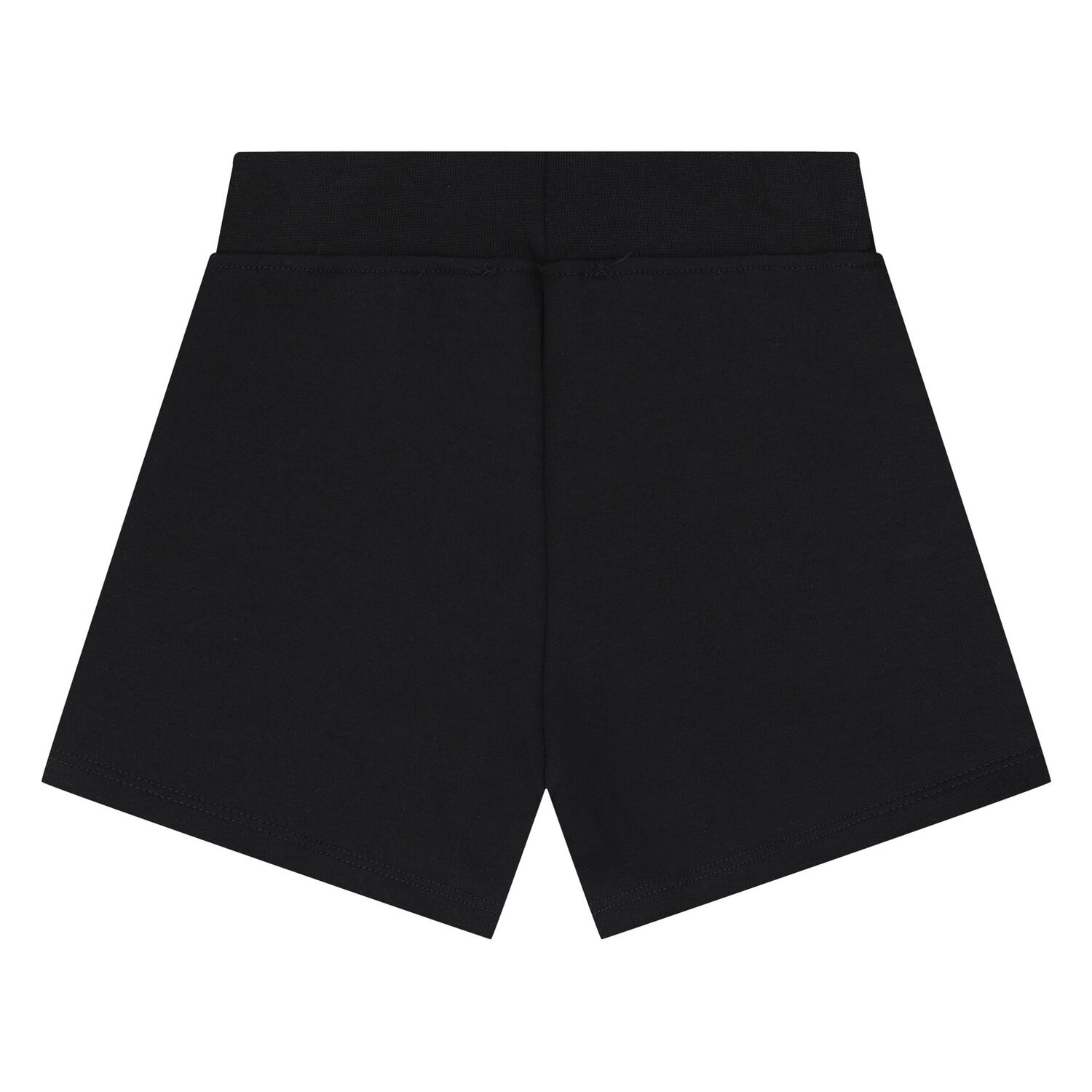 Younger Boys White & Black Logo Shorts Set, 1, hi-res