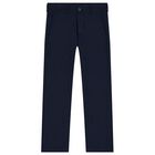 Boys Navy & White Suit Set, 1, hi-res