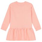 Girls Pink Logo Dress, 2, hi-res
