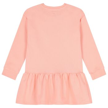 Girls Pink Logo Dress