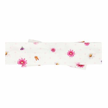Baby Girls White Printed Headband