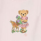 Baby Girls Pink Polo Bear Romper, 1, hi-res