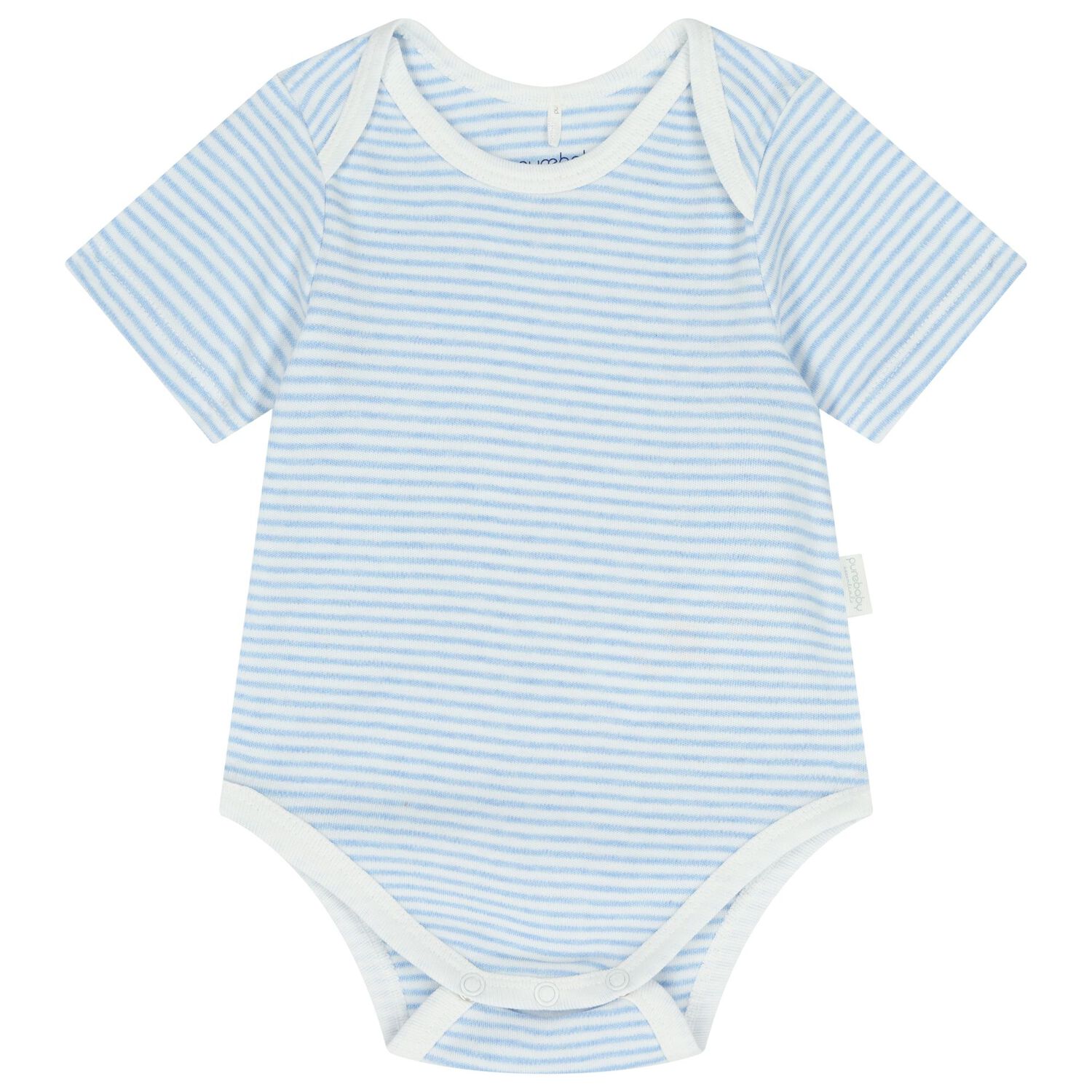 Baby Boys White & Blue Bodysuits ( 2-Pack ), 1, hi-res image number null