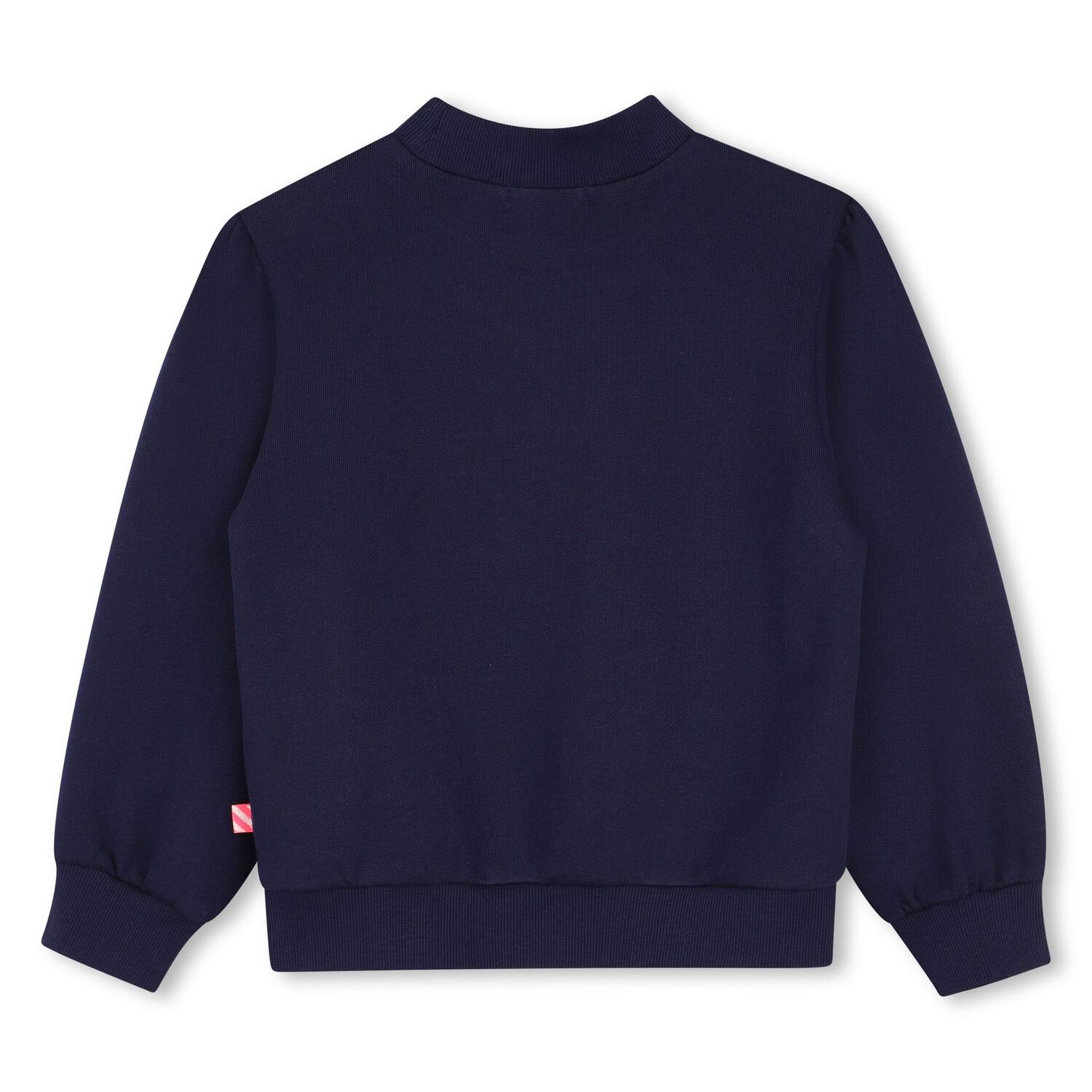 Girls Navy Blue Sequin Heart Sweatshirt, 1, hi-res