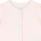 Baby Girls Pink Logo Babygrow, 1, hi-res