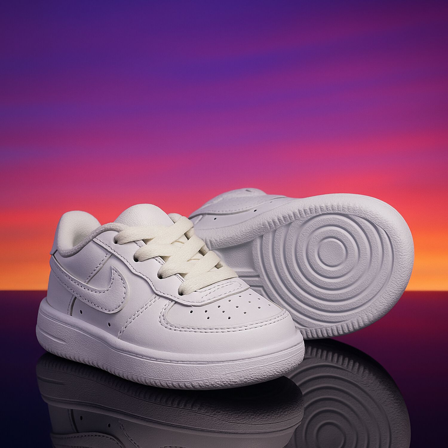 White Force 1 Crib Bootie, 1, hi-res image number null