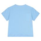 Younger Boys Blue & White T-Shirts ( 2-Pack ), 1, hi-res