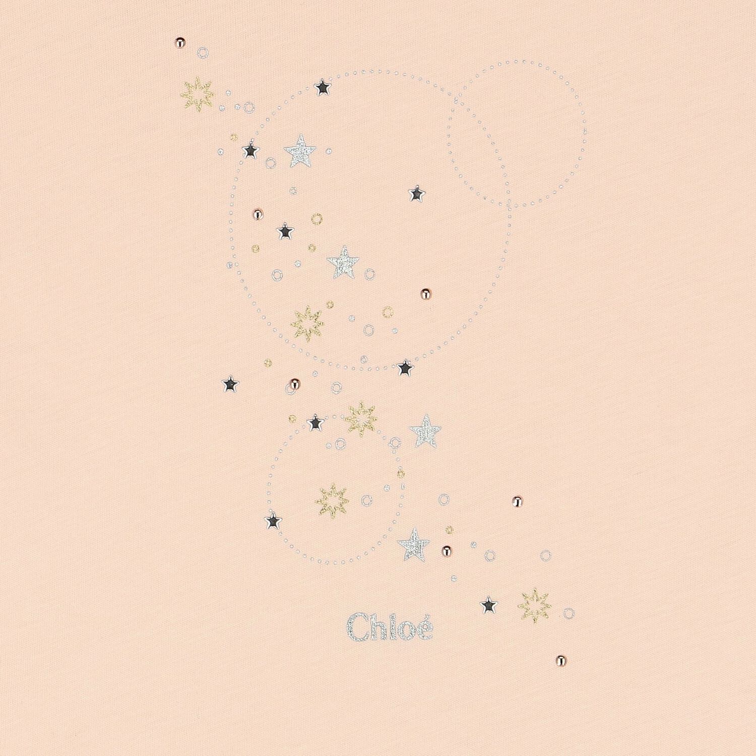 Girls Pink Logo Dress, 1, hi-res