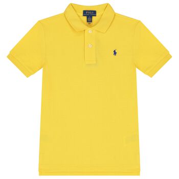 Boys Yellow Logo Polo Shirt