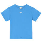 Boys Blue Logo T-Shirt, 1, hi-res