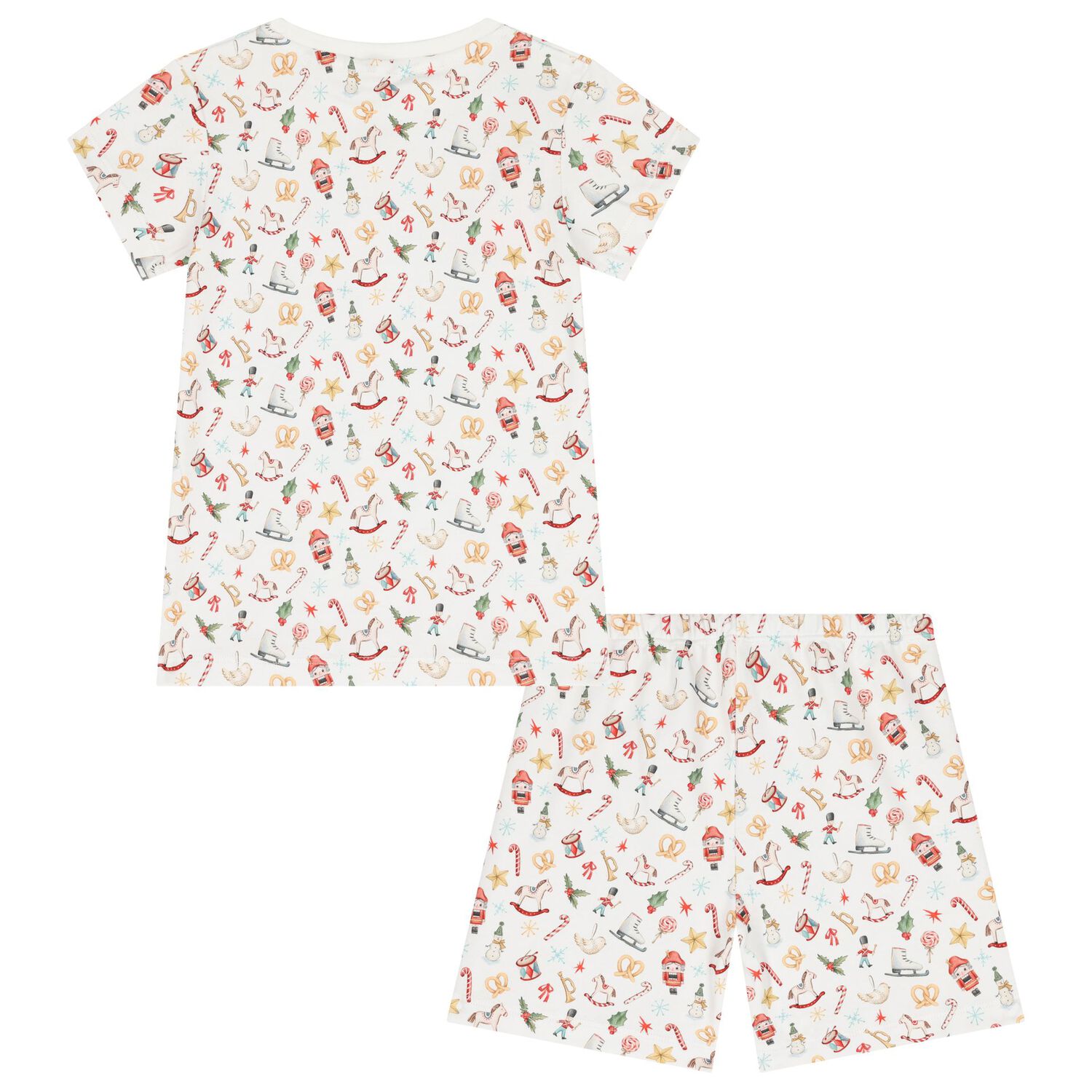 White Festive Pyjamas, 1, hi-res