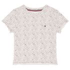 Girls Ivory & Pink Logo Pyjamas, 1, hi-res