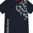 Boys Navy Blue Logo T-Shirt, 4, hi-res