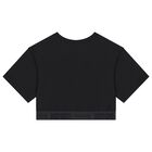 Girls Black Logo Leggings Set, 2, hi-res