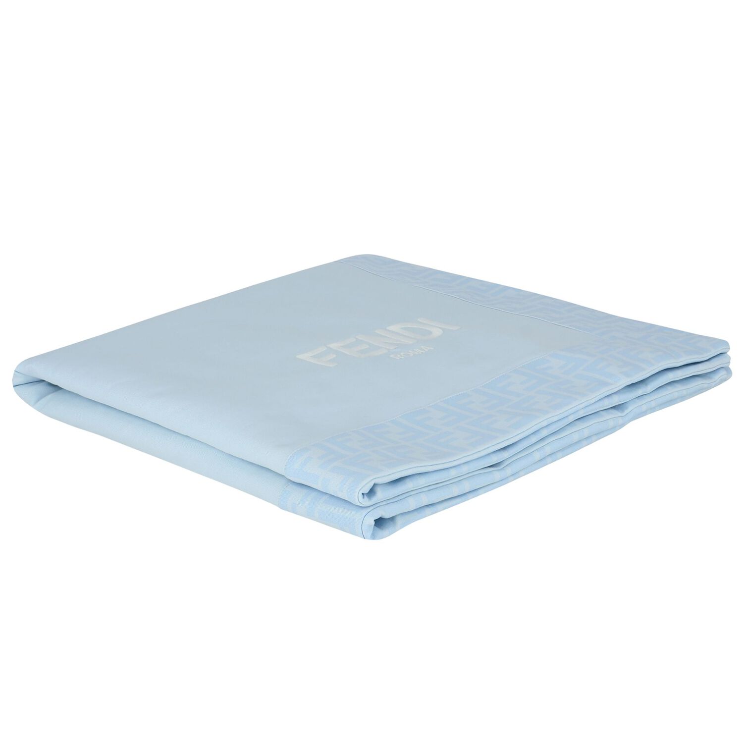 Baby Boys Blue Logo Blanket, 2, hi-res