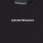 Boys Black Logo T-Shirt, 4, hi-res