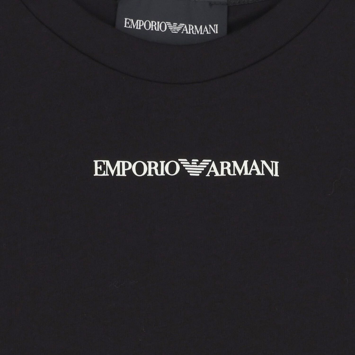 Boys Black Logo T-Shirt, 4, hi-res