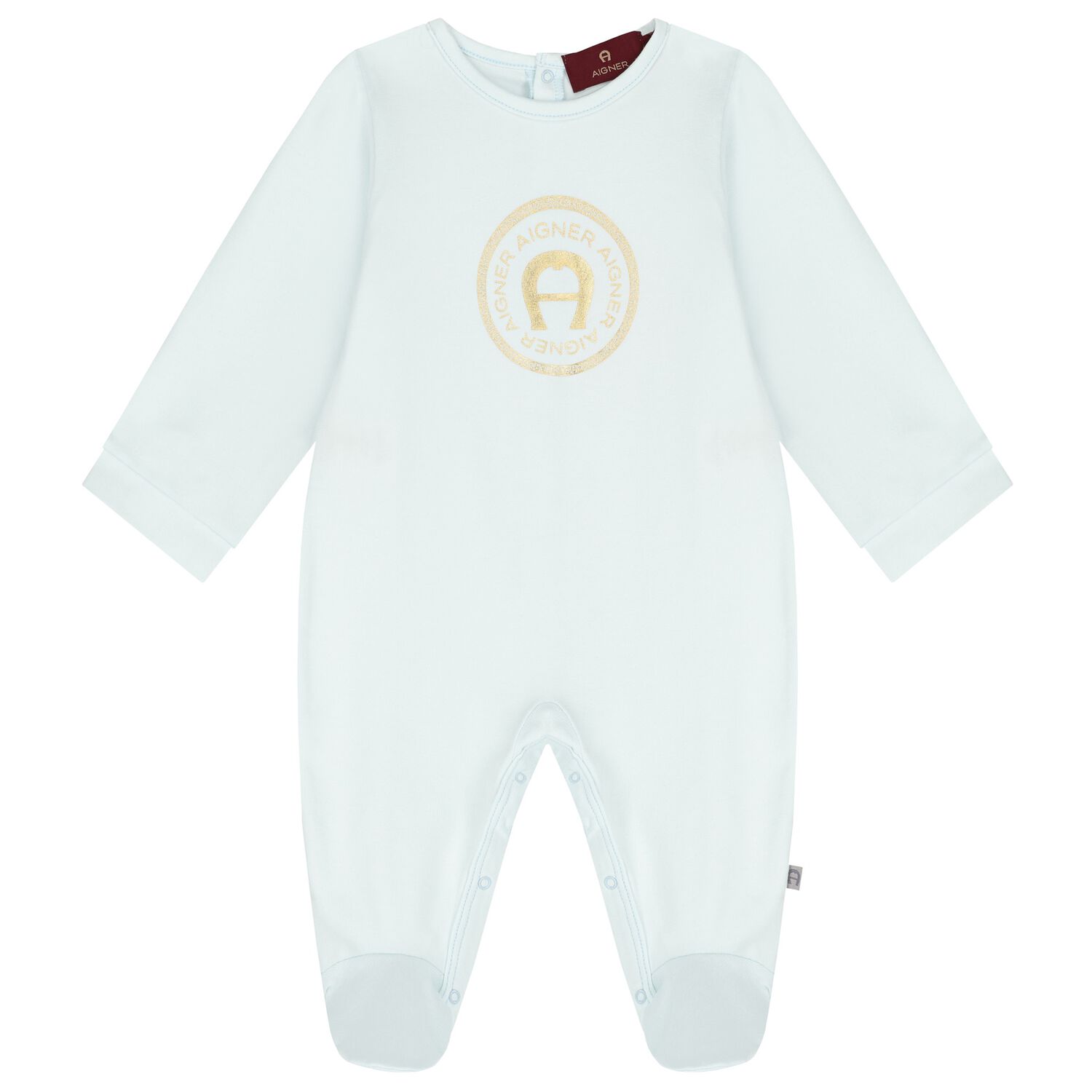 Baby Boys Blue Logo Babygrow, 2, hi-res image number null
