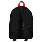 Boys Black Logo Backpack, 1, hi-res
