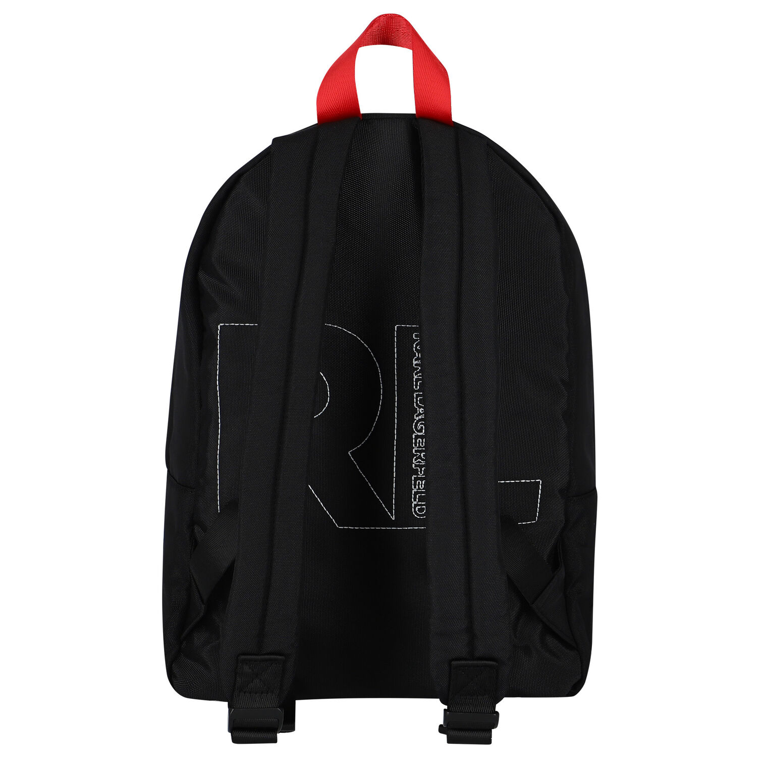 Boys Black Logo Backpack, 1, hi-res
