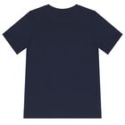 Boys Navy Blue Logo T-Shirt, 5, hi-res