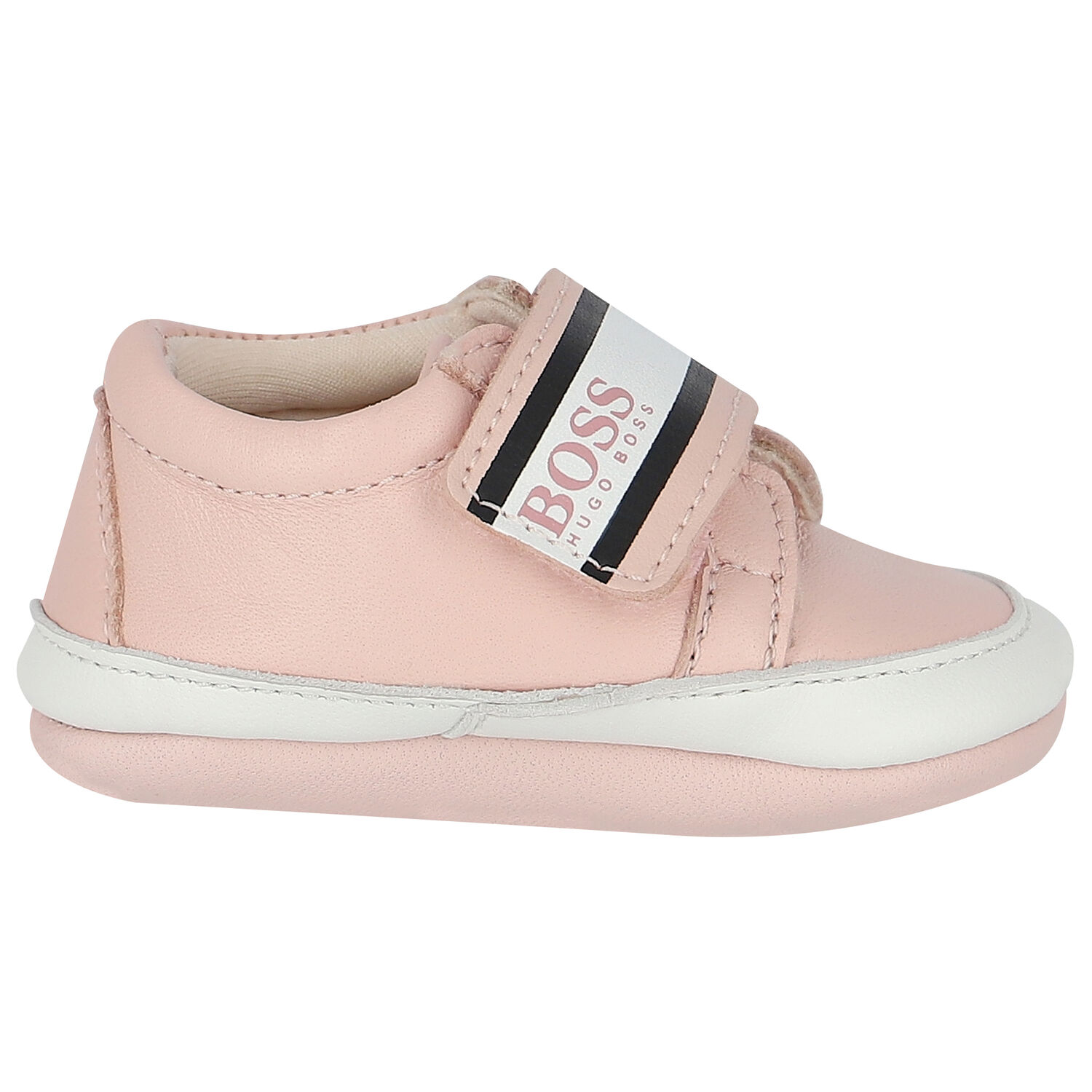 Baby Girls Pink Logo Pre-Walker Shoes, 1, hi-res image number null