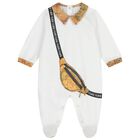 White & Beige Geo Map Babygrow Gift Set , 2, hi-res