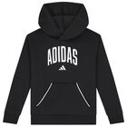 Black Logo Hooded Top, 1, hi-res