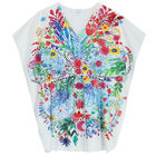 White Floral Kaftan, 1, hi-res