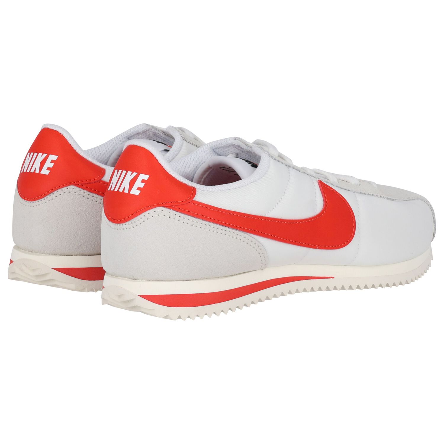 White & Orange Cortez Trainers, 2, hi-res